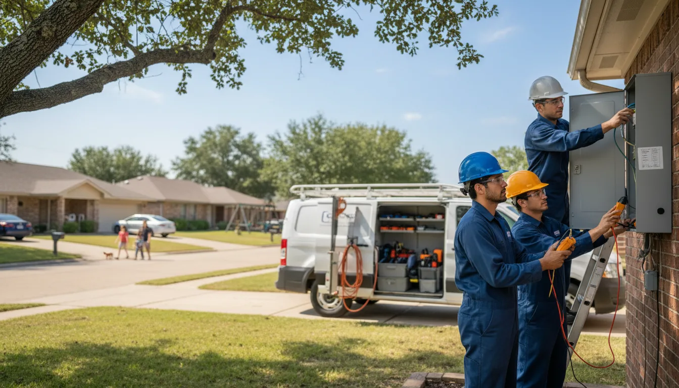Certified electrician providing emergency electrical services in Marlow, OK